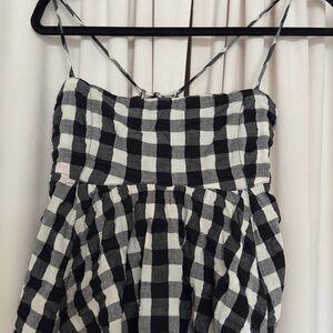 Free People, BRAND NEW, Black and White Checkered Set